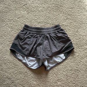 Grey lululemon shorts size 2